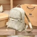  2025 Fashionable Genuine Leather Backpack – Hong Kong Exclusive Designer Print