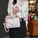 2025 Cross-Border Lace Butterfly Satchel Bag – Elegant & Feminine in Genuine Leather